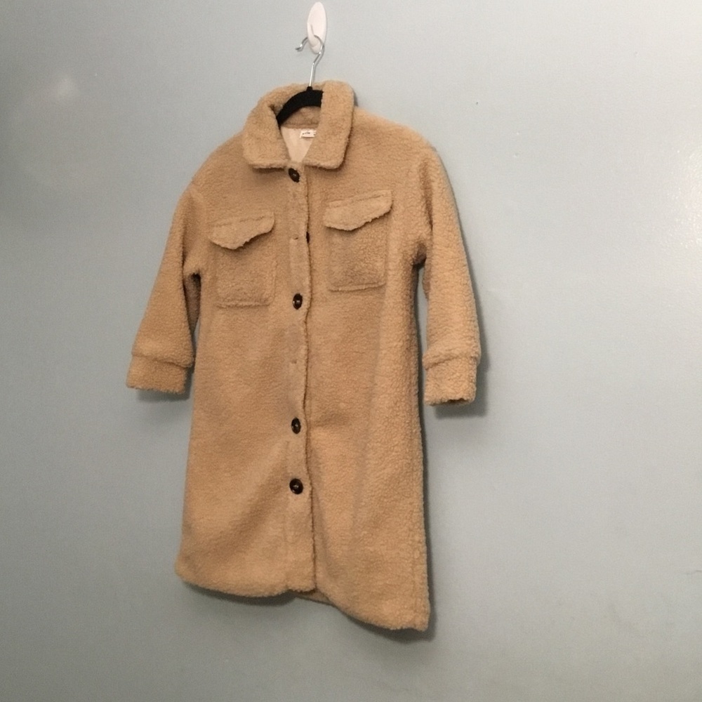 SHEIN FURRY SHIRT JACKET